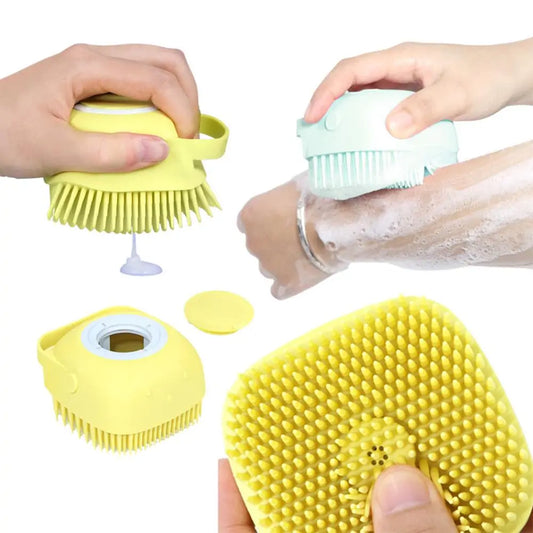 Pawsitively Perfect Pet Bath Brush: 3-In-1 Spa & Grooming Tool