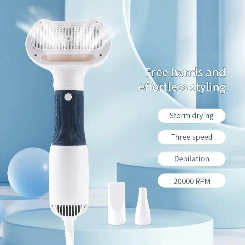 3-In-1 Pet Grooming Pro: Dryer & Comb Brush