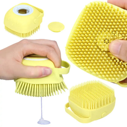 Pawsitively Perfect Pet Bath Brush: 3-In-1 Spa & Grooming Tool