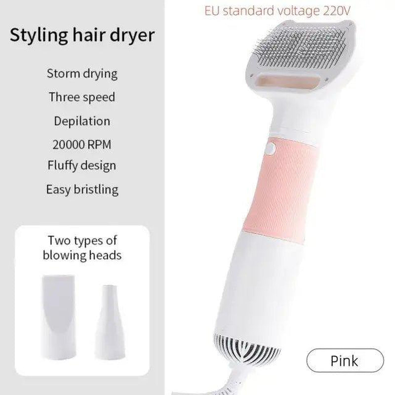 3-In-1 Pet Grooming Pro: Dryer & Comb Brush