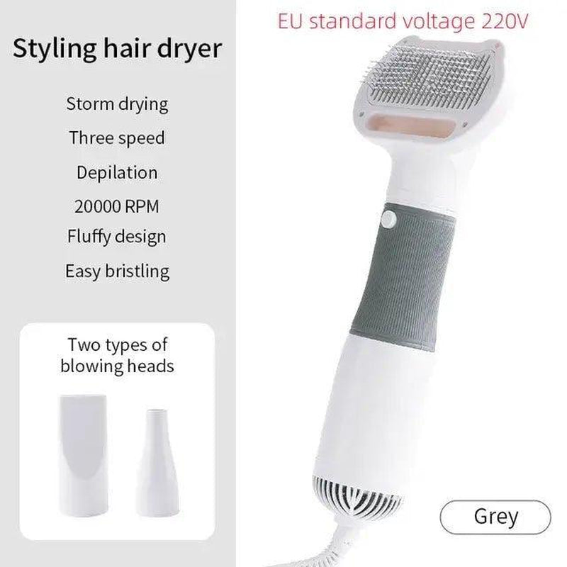 3-In-1 Pet Grooming Pro: Dryer & Comb Brush